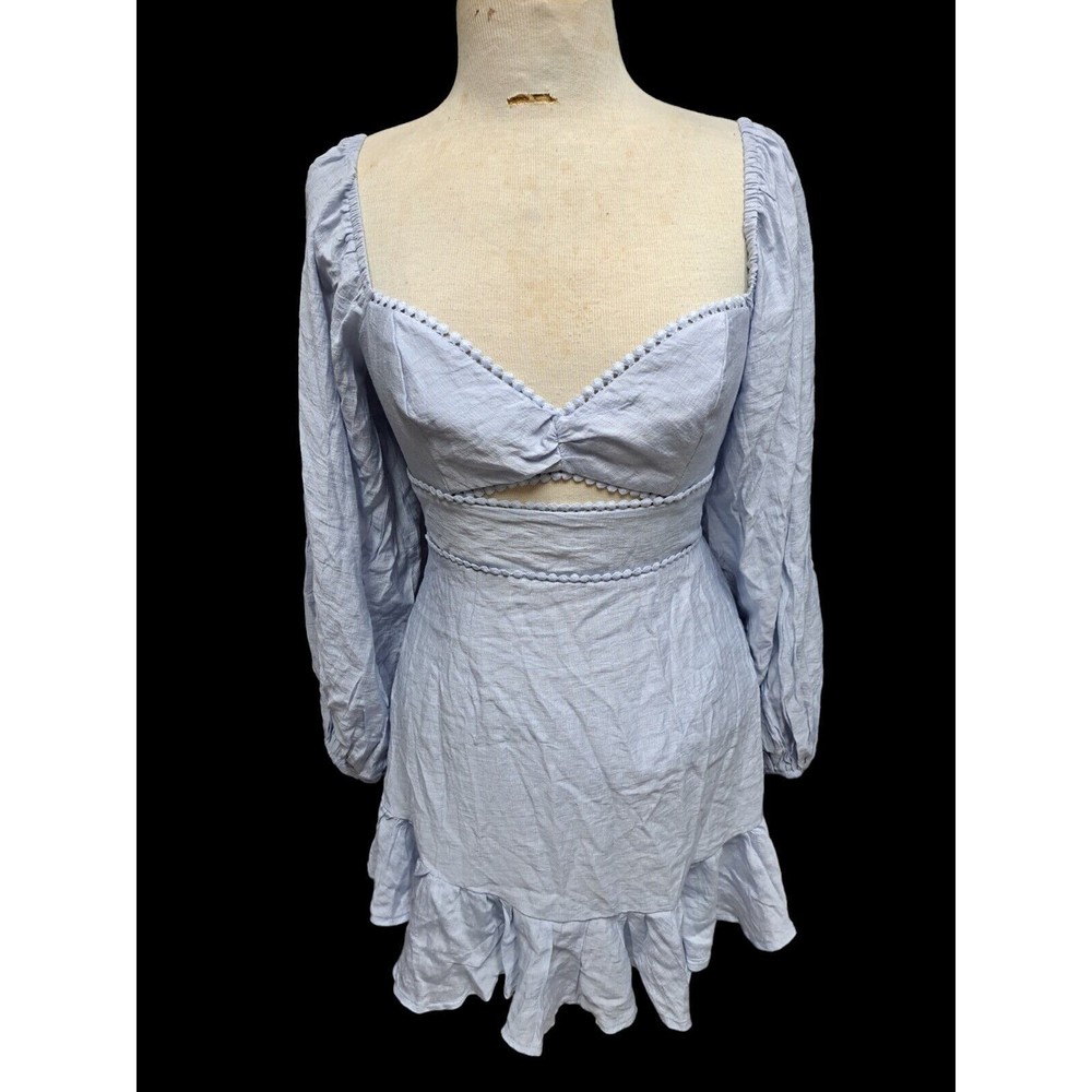 Hello Molly From The Bluebirds Dress Steel Blue Size Medium US 6